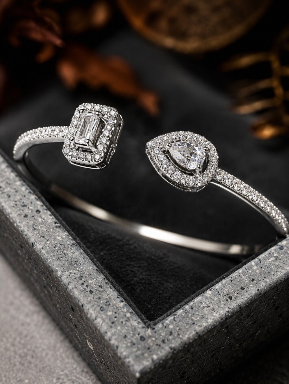 Beautiful Iced Out Ladies Bangle